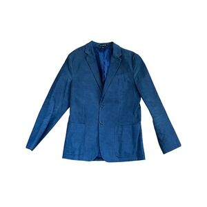 Banana Republic 42L Slim Fit Blue Corduroy Blazer Jacket Men